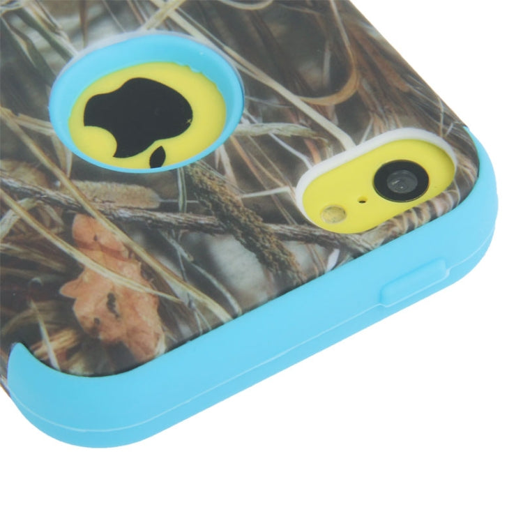 Reeds Pattern Plastic + Silicon Combination Case for iPhone 5C