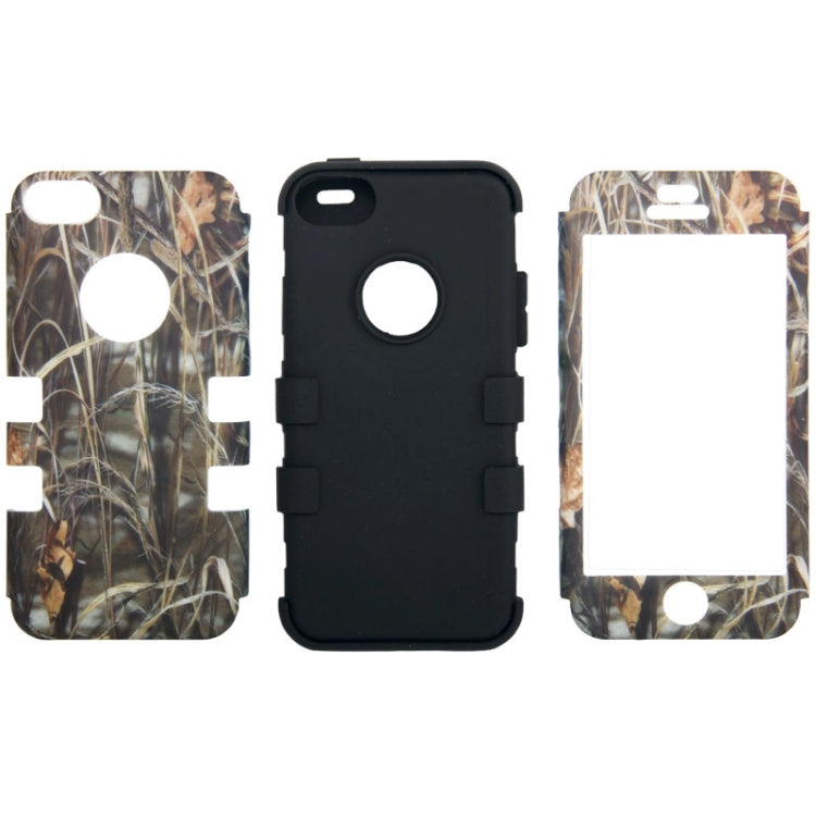 Reeds Pattern Plastic + Silicon Combination Case for iPhone 5C