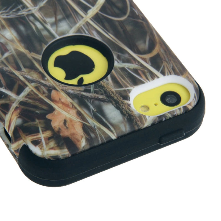 Reeds Pattern Plastic + Silicon Combination Case for iPhone 5C