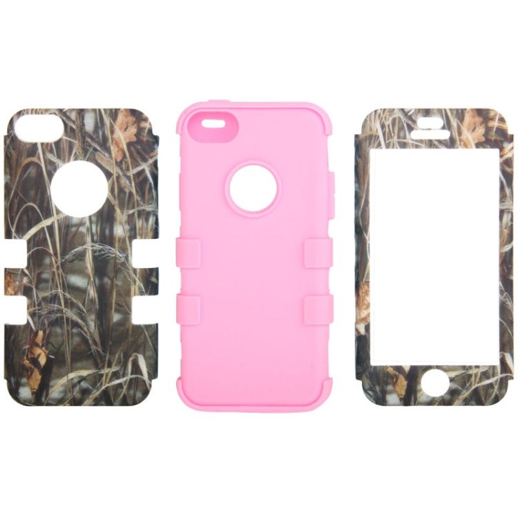 Reeds Pattern Plastic + Silicon Combination Case for iPhone 5C