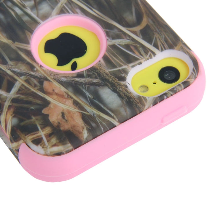 Reeds Pattern Plastic + Silicon Combination Case for iPhone 5C