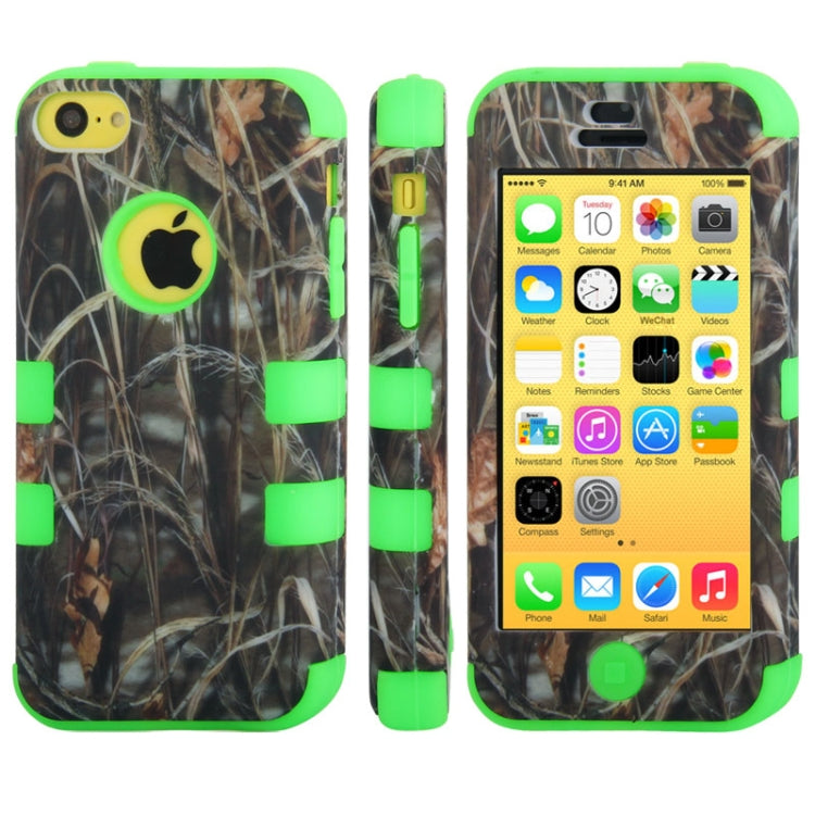 Reeds Pattern Plastic + Silicon Combination Case for iPhone 5C