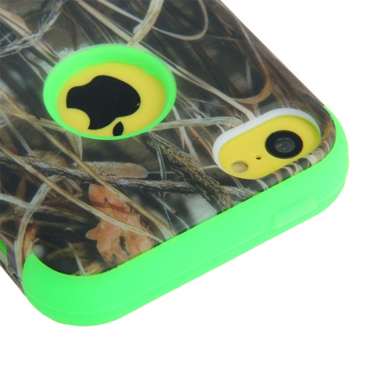 Reeds Pattern Plastic + Silicon Combination Case for iPhone 5C