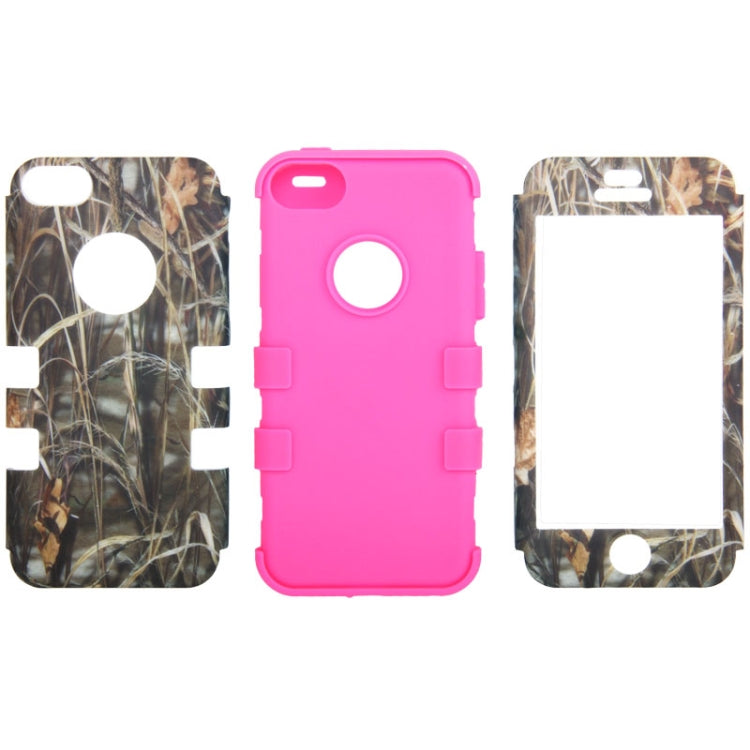 Reeds Pattern Plastic + Silicon Combination Case for iPhone 5C