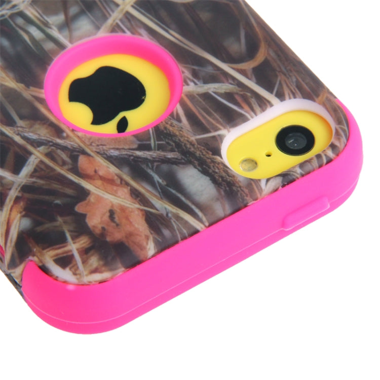 Reeds Pattern Plastic + Silicon Combination Case for iPhone 5C