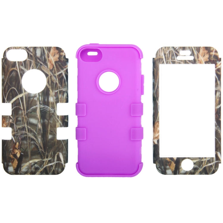 Reeds Pattern Plastic + Silicon Combination Case for iPhone 5C
