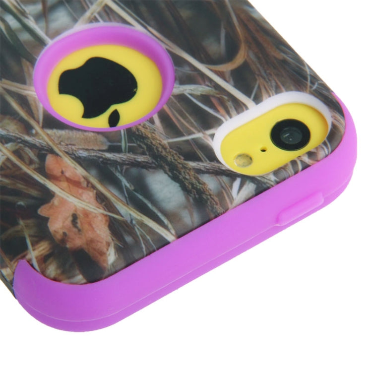 Reeds Pattern Plastic + Silicon Combination Case for iPhone 5C