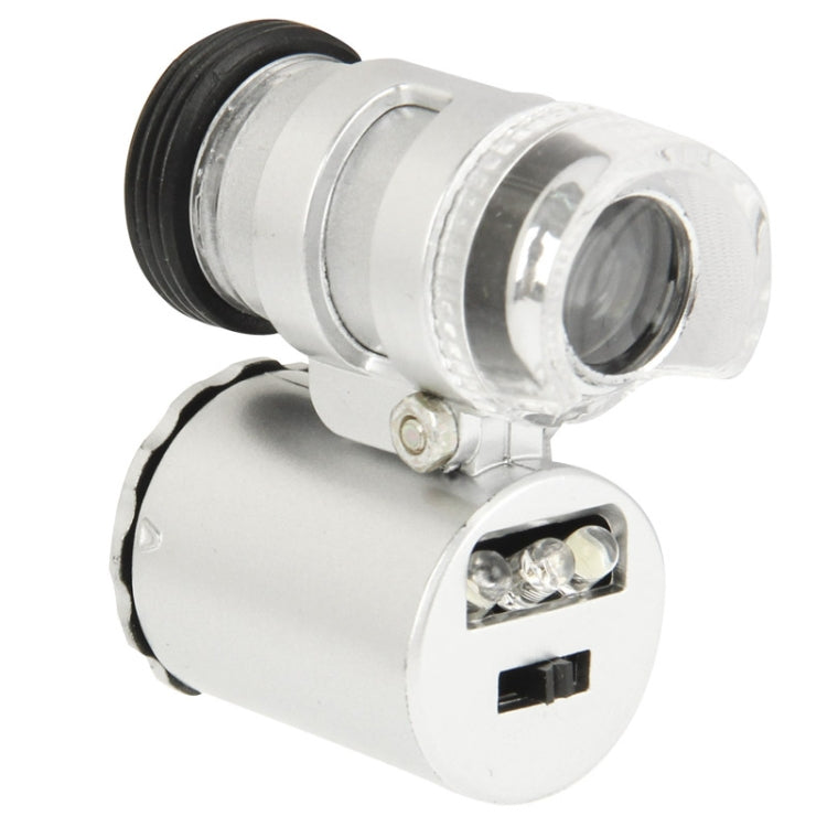 60X Zoom Digital Mobile Phone Microscope Magnifier with Flash Light (White, Purple) & Plastic Case for iPhone 5C
