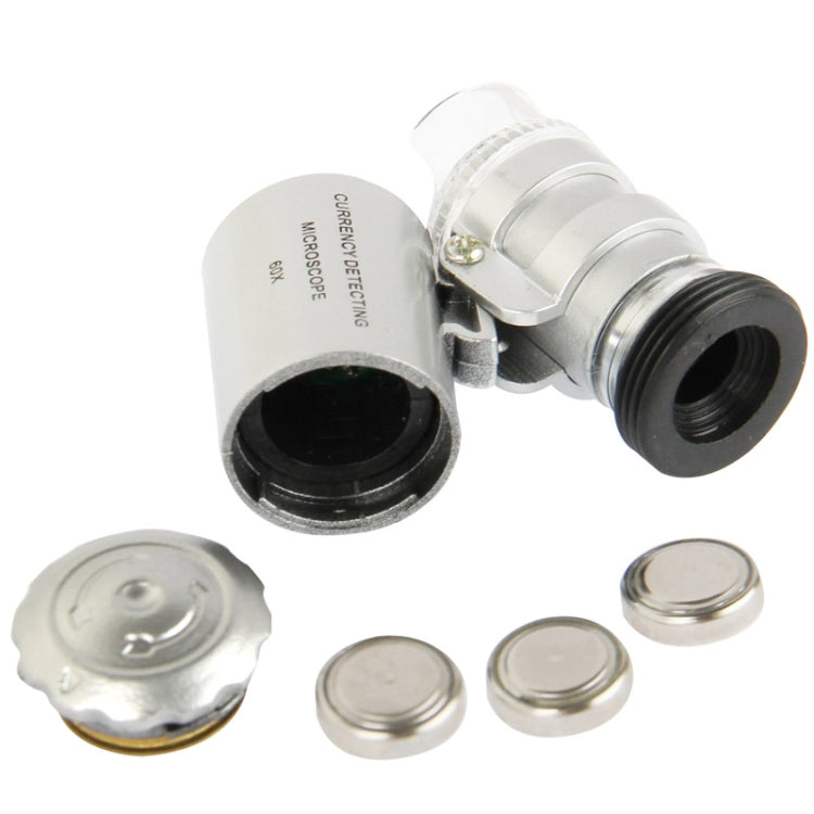 60X Zoom Digital Mobile Phone Microscope Magnifier with Flash Light (White, Purple) & Plastic Case for iPhone 5C