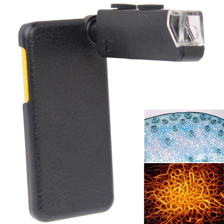 60-100X Zoom Digital Mobile Phone Microscope Magnifier with Plastic Case & LED Light for iPhone 5C