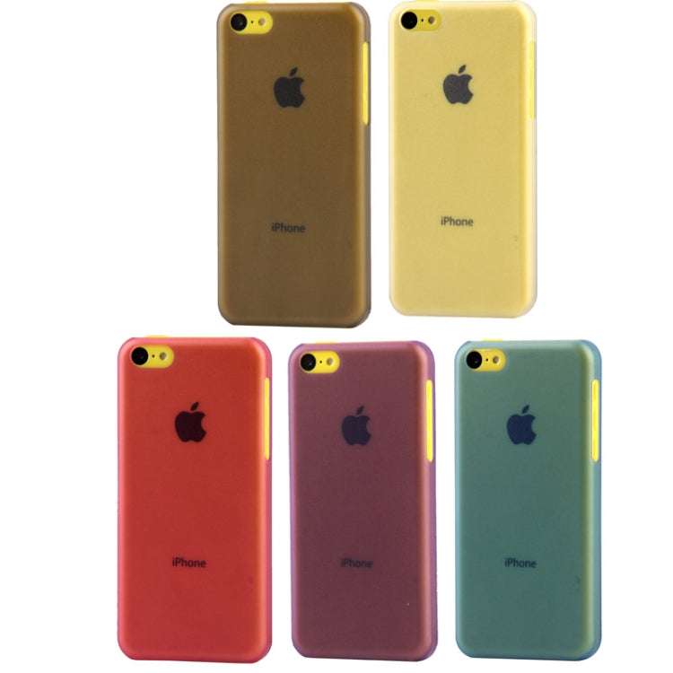 0.5mm Ultra Thin Scrub Plastic Case for iPhone 5C