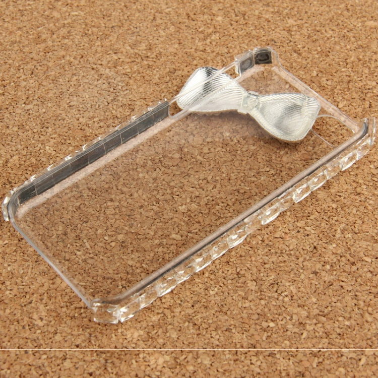 Diamond  Bowknot Encrusted Crystal Case for iPhone 5C(Transparent)