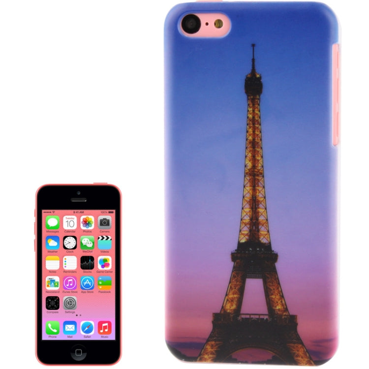 Eiffel Tower Pattern Plastic Case for iPhone 5C