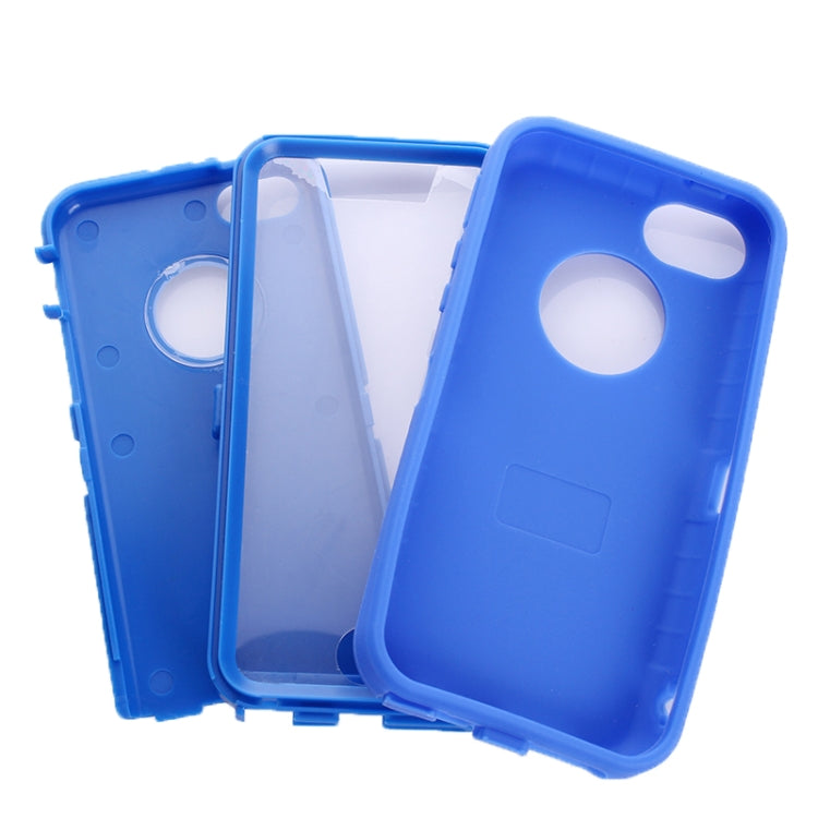 Plastic + Screen Protector + Silicone Combination Case for iPhone 5C