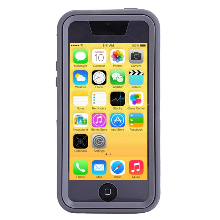 Plastic + Screen Protector + Silicone Combination Case for iPhone 5C