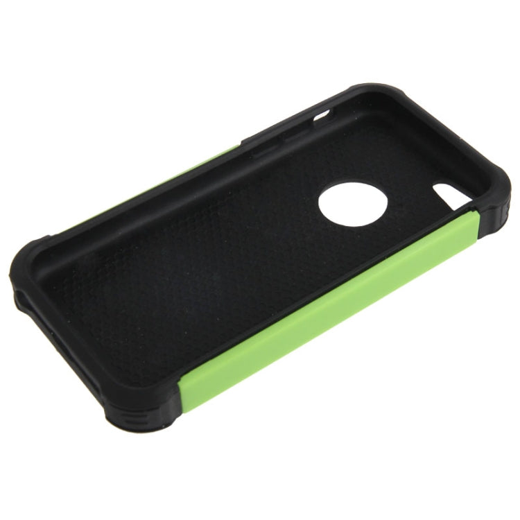 Honeycomb Texture Plastic + Silicone Combination Case with Screen Protector & Touch Pen for iPhone 5C