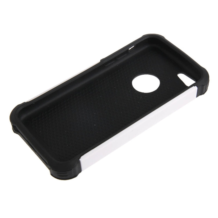 Honeycomb Texture Plastic + Silicone Combination Case with Screen Protector & Touch Pen for iPhone 5C