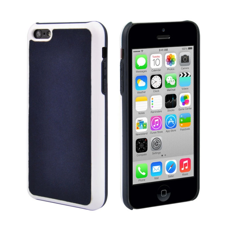Mesh Style Frosted Texture Paste Skin Plastic Case for iPhone 5C