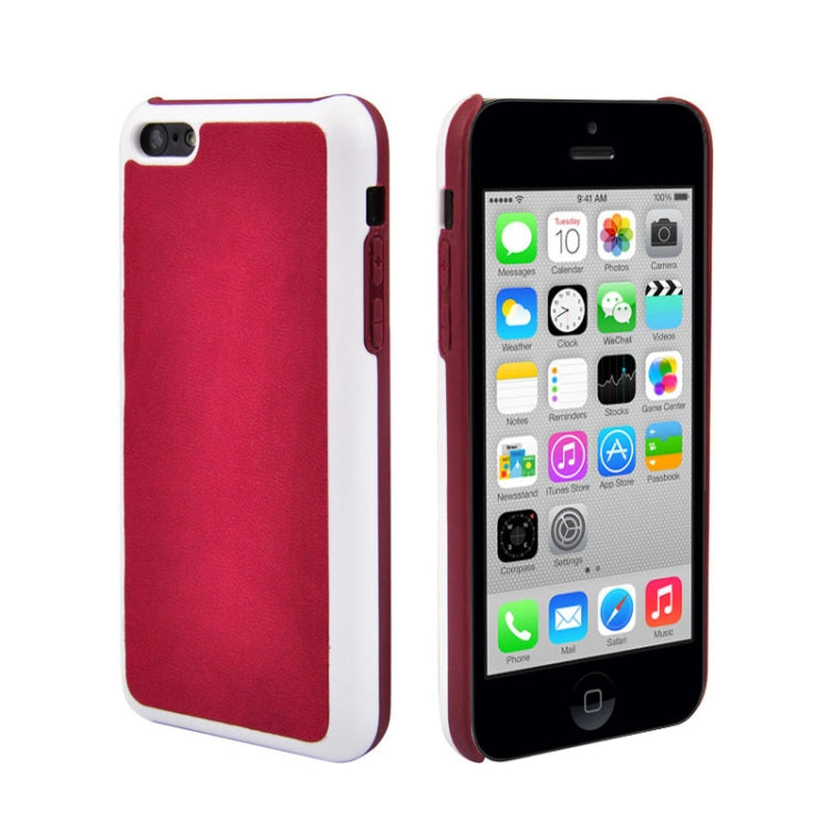 Mesh Style Frosted Texture Paste Skin Plastic Case for iPhone 5C