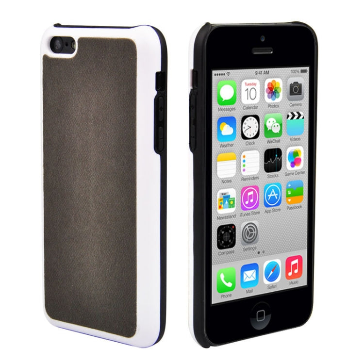 Mesh Style Frosted Texture Paste Skin Plastic Case for iPhone 5C
