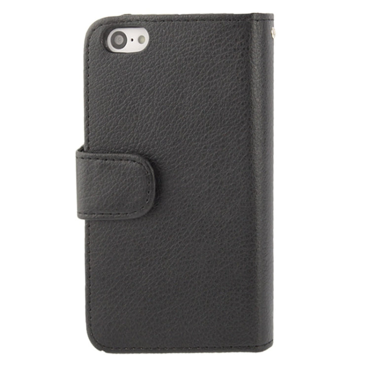 Litchi Texture Leather Case with Wallet & Lanyard for iPhone 5C