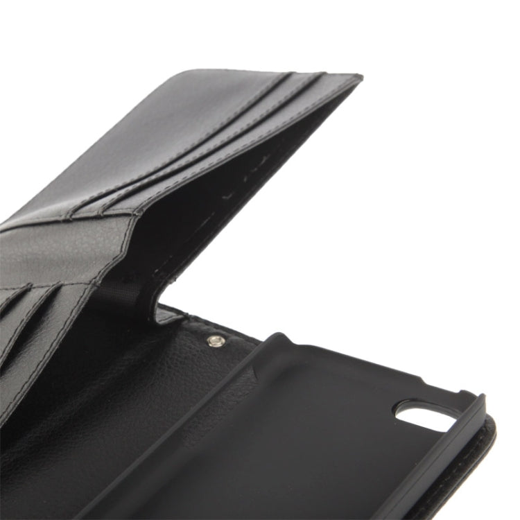 Litchi Texture Leather Case with Wallet & Lanyard for iPhone 5C