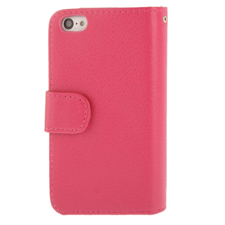 Litchi Texture Leather Case with Wallet & Lanyard for iPhone 5C
