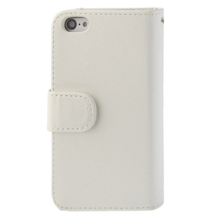 Litchi Texture Leather Case with Wallet & Lanyard for iPhone 5C
