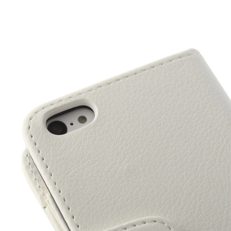 Litchi Texture Leather Case with Wallet & Lanyard for iPhone 5C
