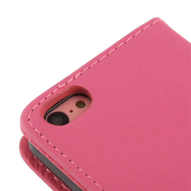 Flip Leather Case with Credit Card Slots for iPhone 5C