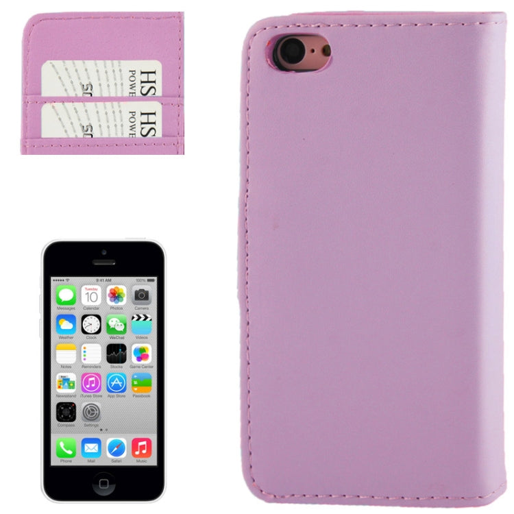 Flip Leather Case with Credit Card Slots for iPhone 5C