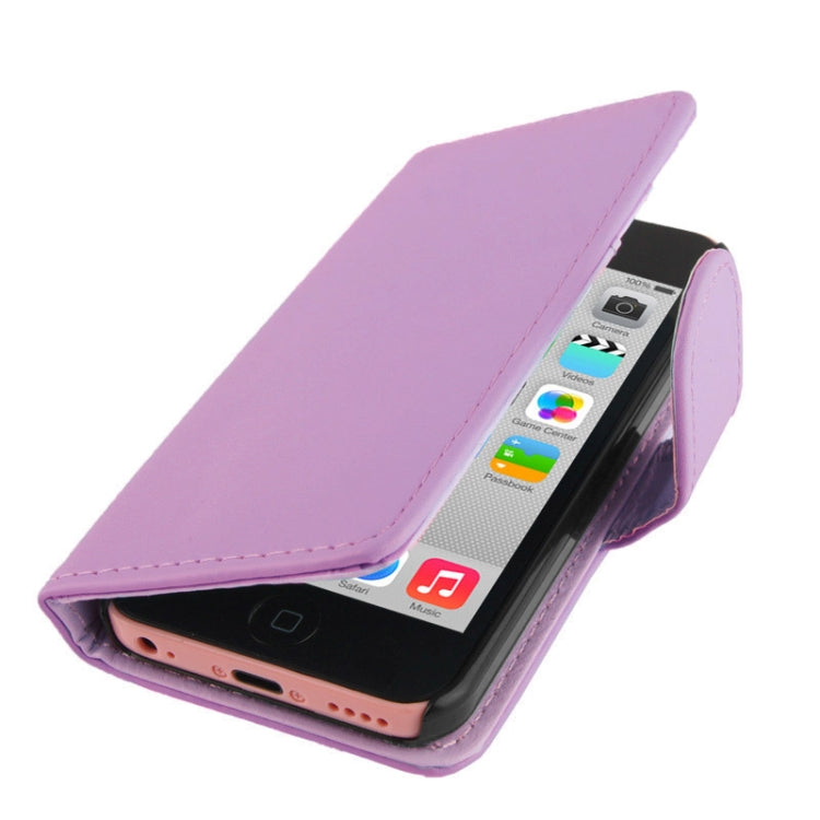 Flip Leather Case with Credit Card Slots for iPhone 5C