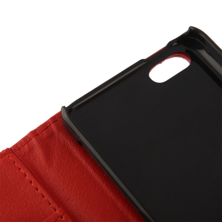 Flip Leather Case with Credit Card Slots for iPhone 5C