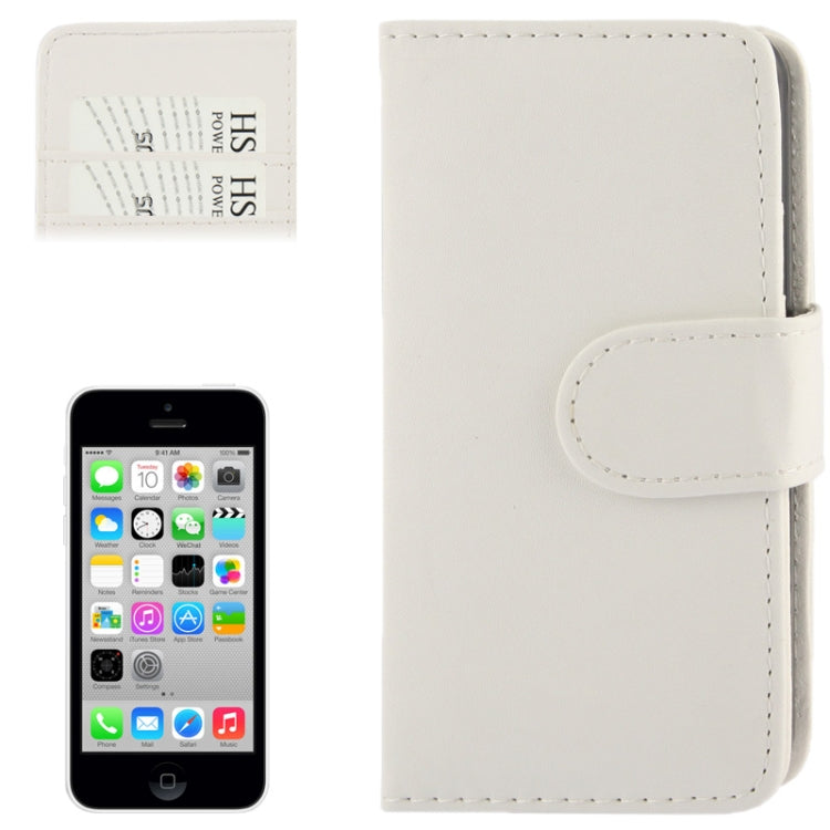Flip Leather Case with Credit Card Slots for iPhone 5C
