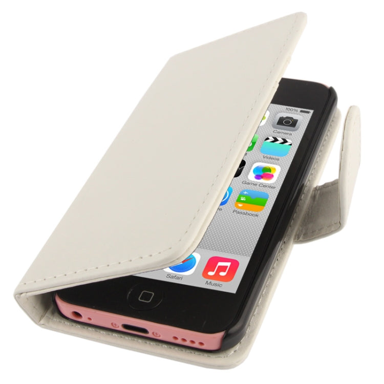 Flip Leather Case with Credit Card Slots for iPhone 5C