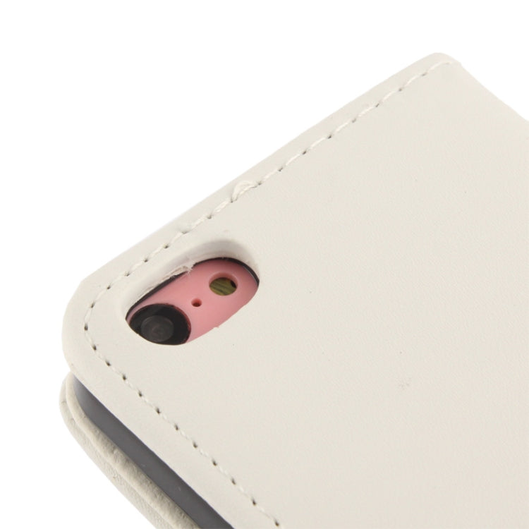 Flip Leather Case with Credit Card Slots for iPhone 5C
