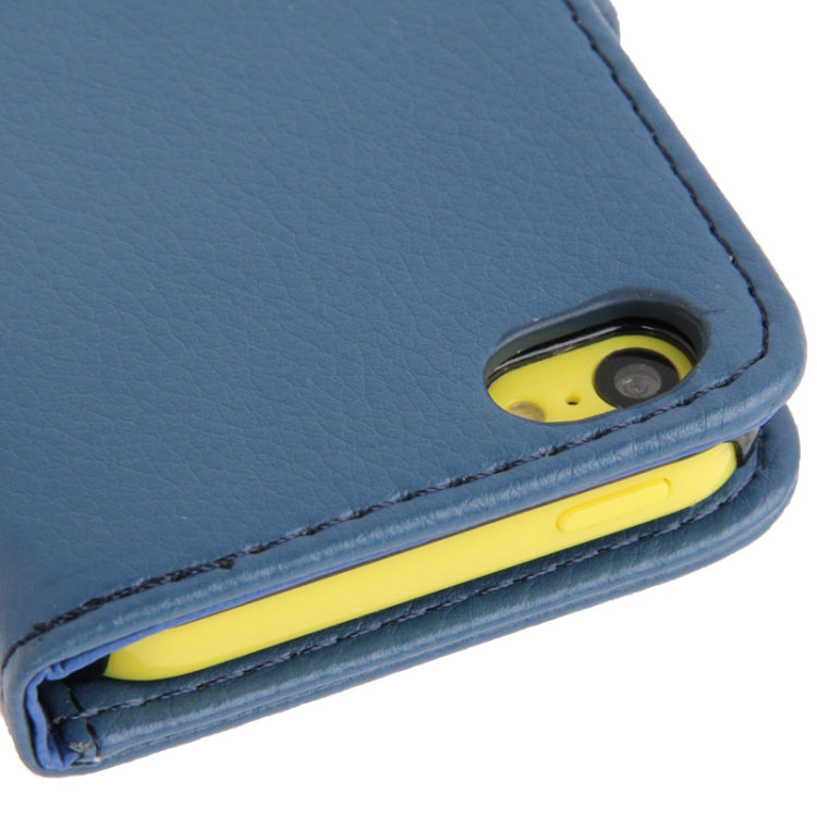 Litchi Texture Leather Case with Credit Card Slots for iPhone 5C