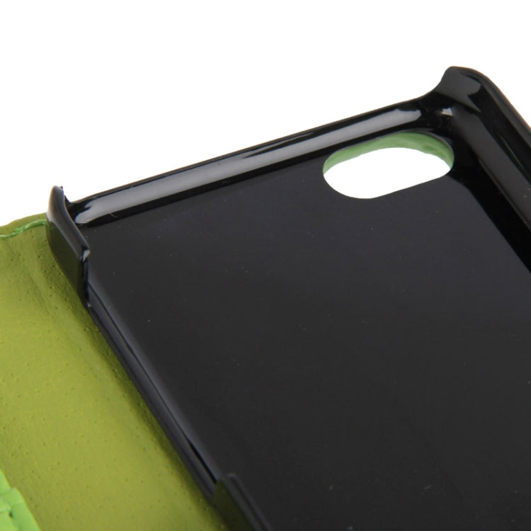 Litchi Texture Leather Case with Credit Card Slots for iPhone 5C