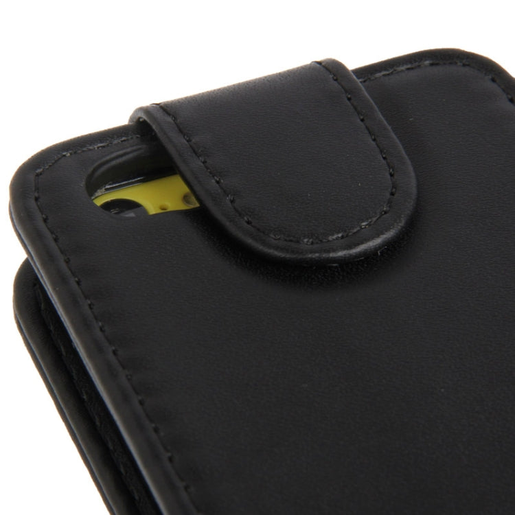 Vertical Flip Leather Case with Credit Card Slots for iPhone 5C