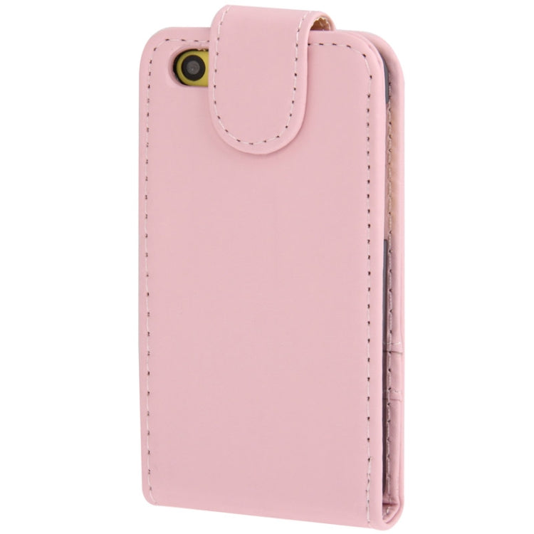 Vertical Flip Leather Case with Credit Card Slots for iPhone 5C