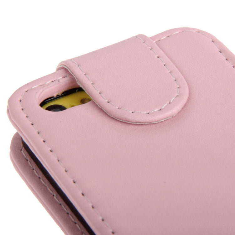 Vertical Flip Leather Case with Credit Card Slots for iPhone 5C