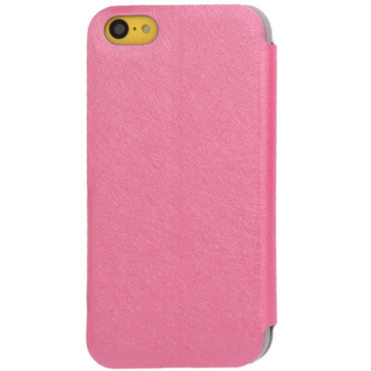 Hairline Texture Leather Case with Credit Card Slots & Holder for iPhone 5C