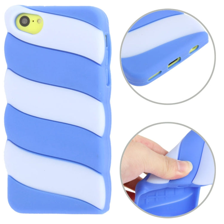 Colorful Stripe Pattern  Silicone Case for iPhone 5C