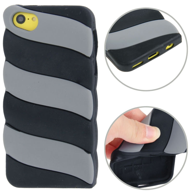 Colorful Stripe Pattern  Silicone Case for iPhone 5C