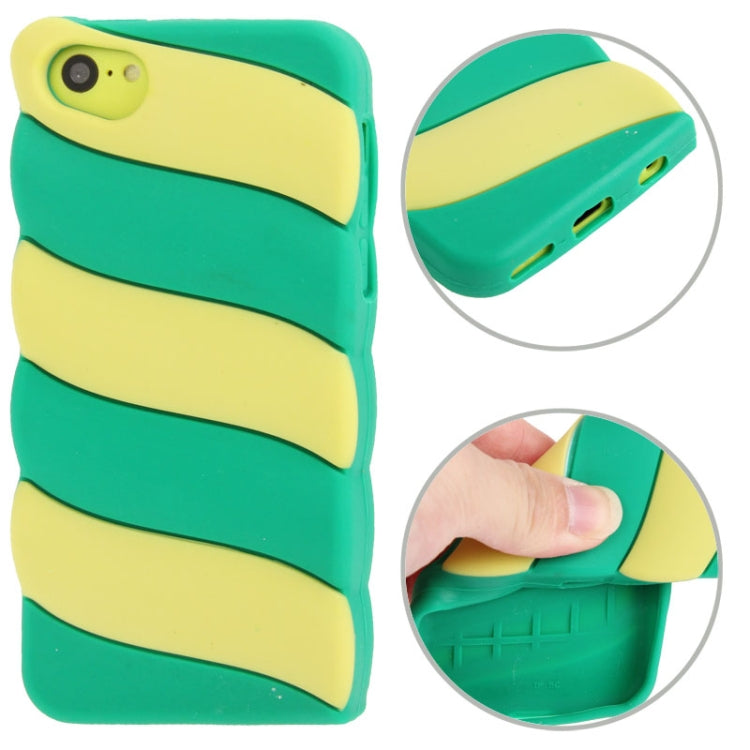 Colorful Stripe Pattern  Silicone Case for iPhone 5C