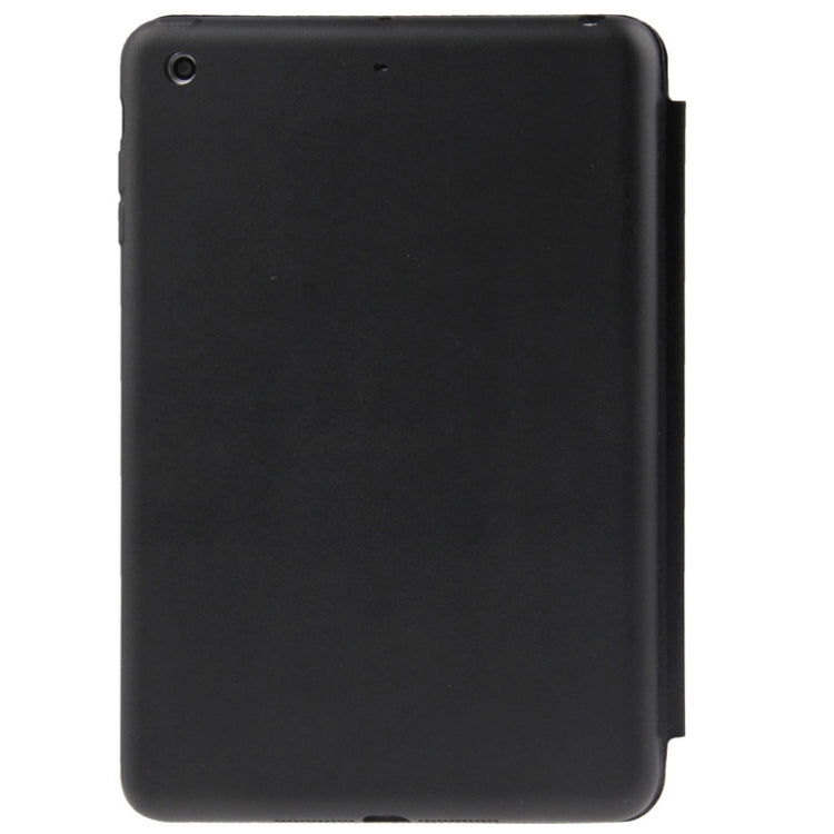 3-folding Naturally Treated Leather Smart Case with Sleep / Wake-up Function & Holder for iPad Air