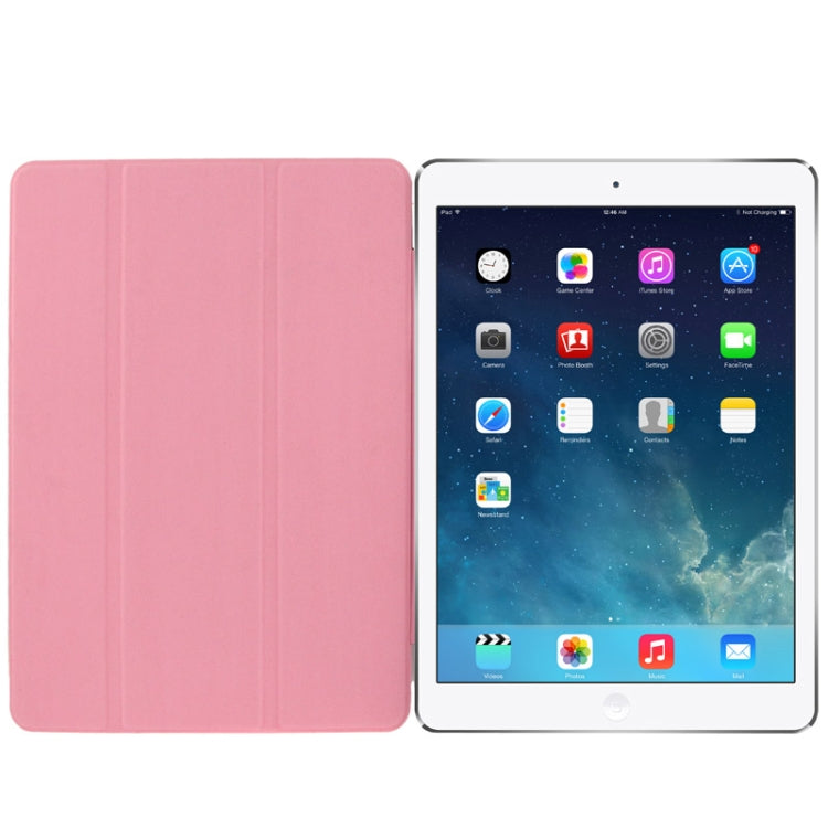 Single Side 3-Folding Polyurethane Smart Cover for iPad Air / iPad Air 2