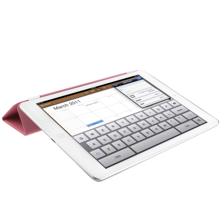 Single Side 3-Folding Polyurethane Smart Cover for iPad Air / iPad Air 2