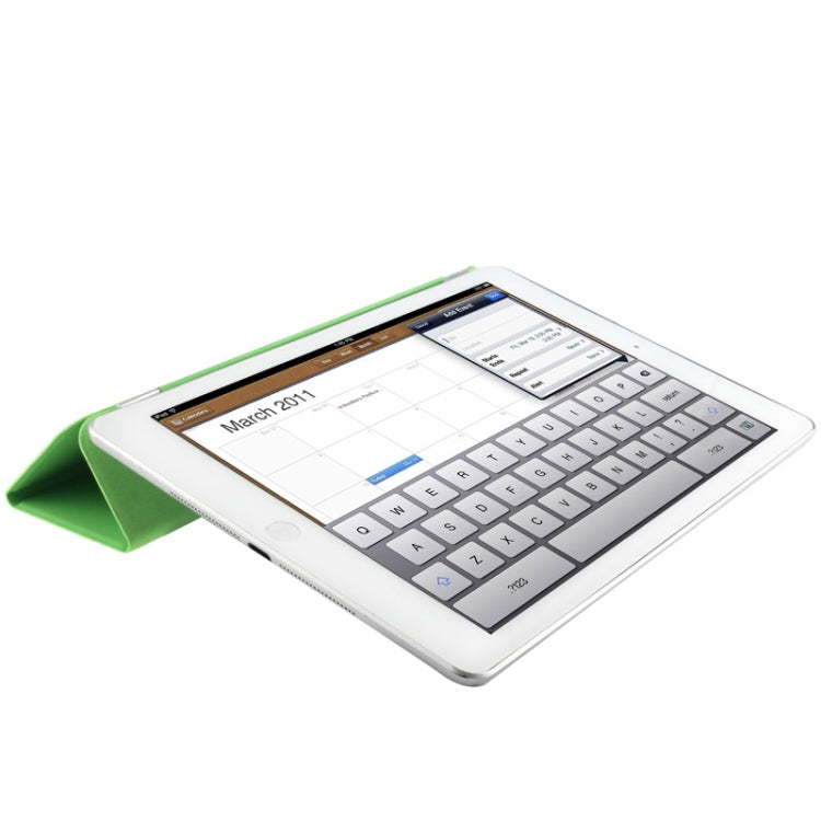 Single Side 3-Folding Polyurethane Smart Cover for iPad Air / iPad Air 2