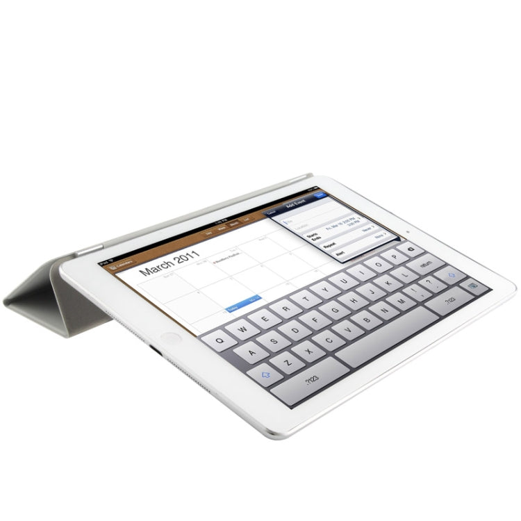 Single Side 3-Folding Polyurethane Smart Cover for iPad Air / iPad Air 2